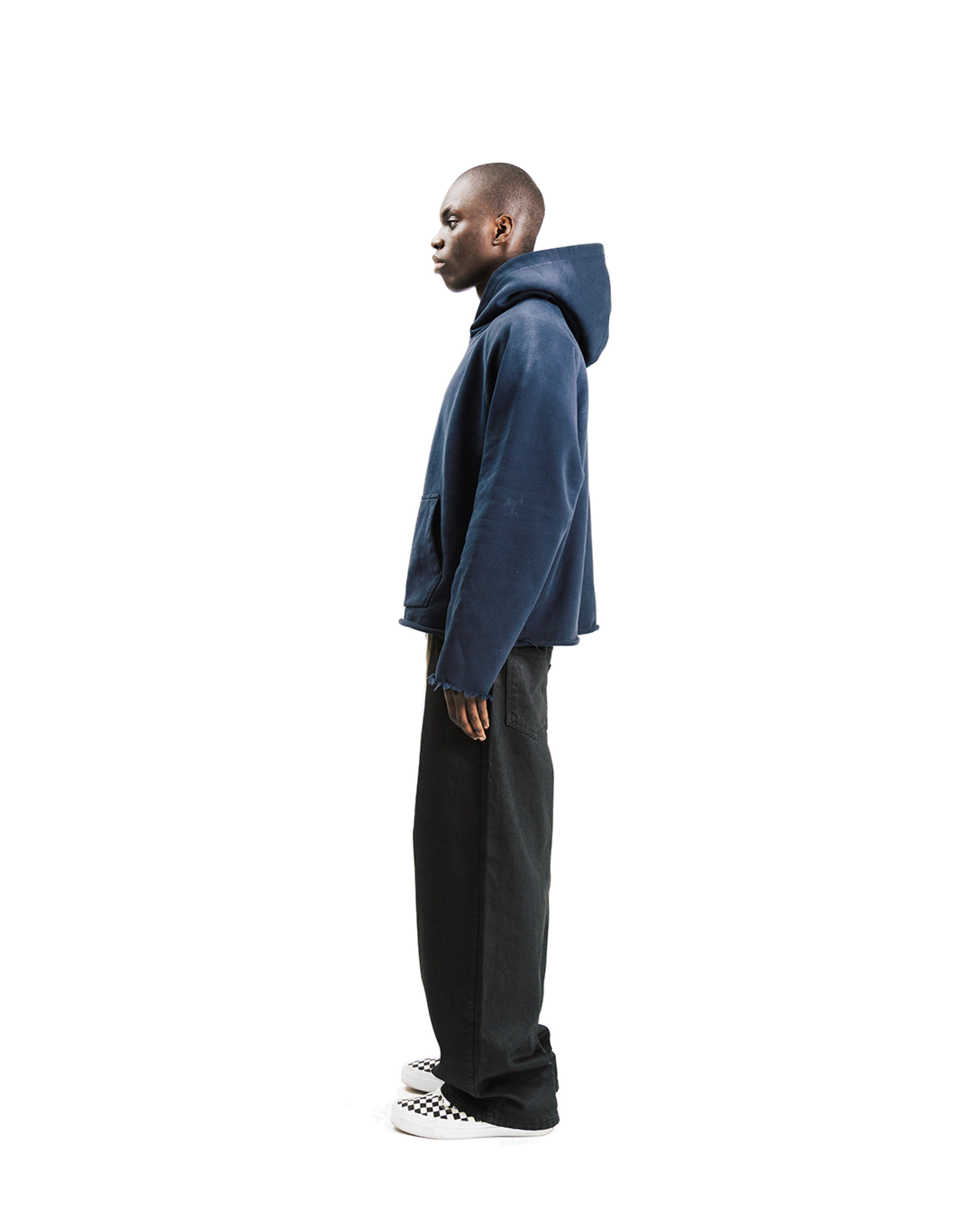 BLACK WAXED DENIM