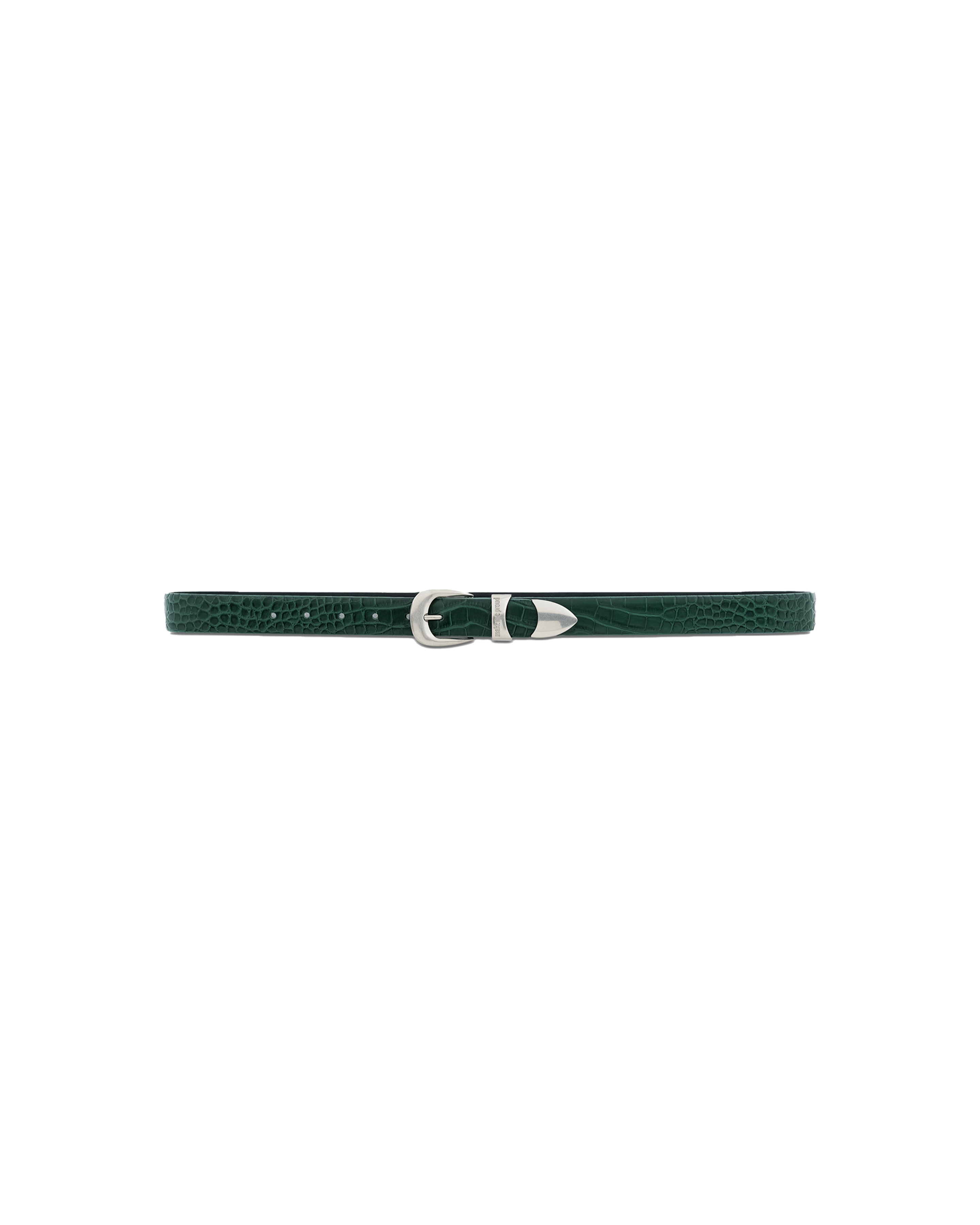 CROCO BELT DARK GREEN