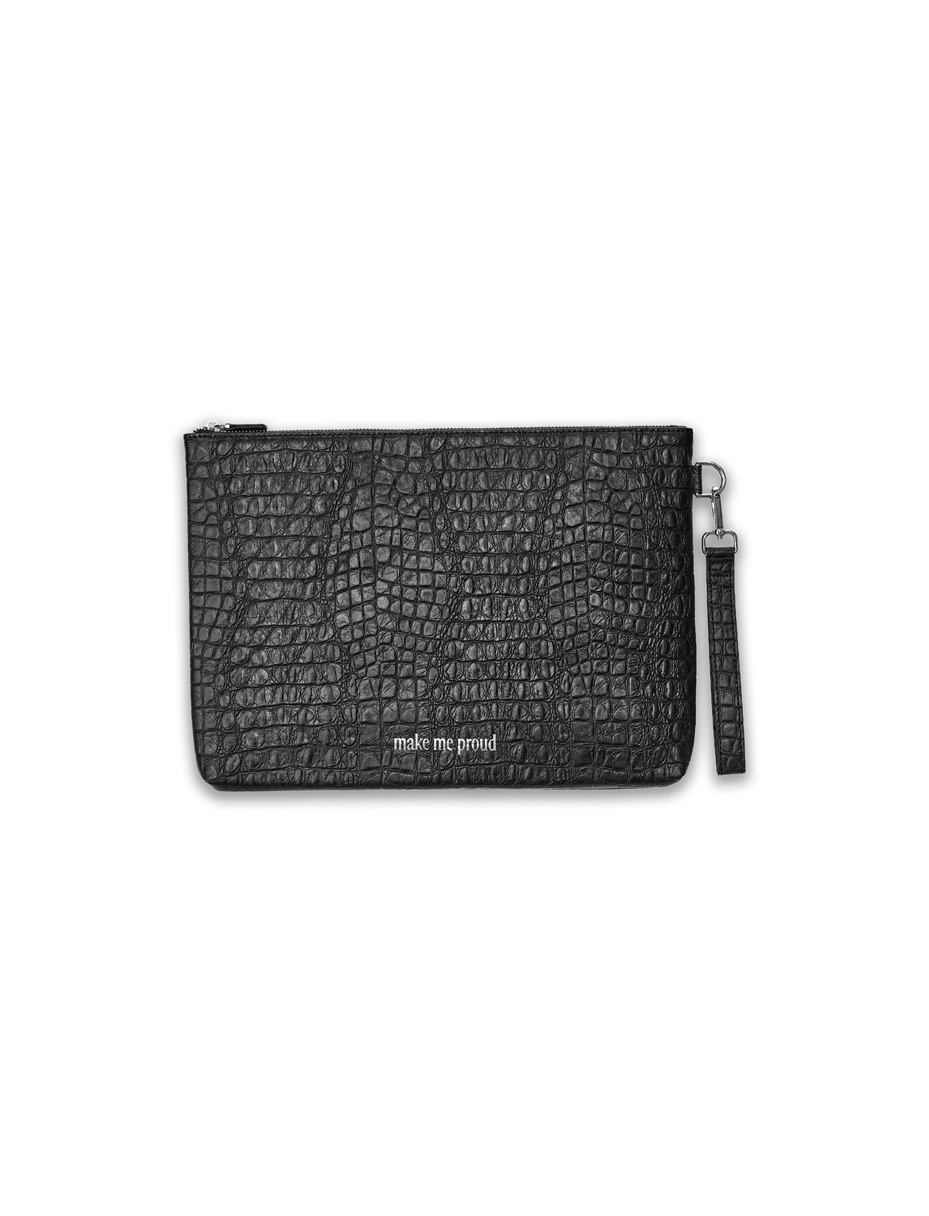 NOIR CROC POUCH