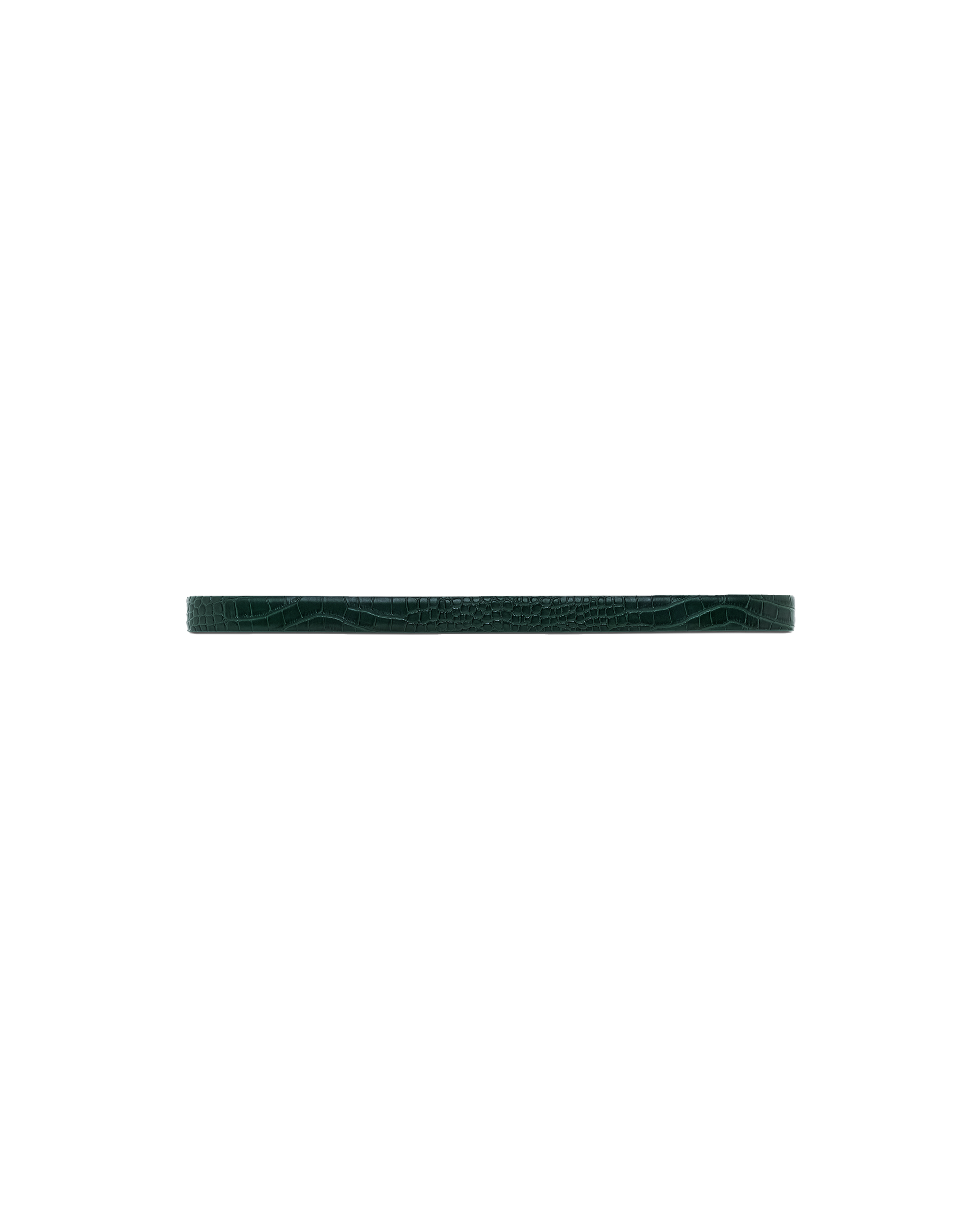 CROCO BELT DARK GREEN