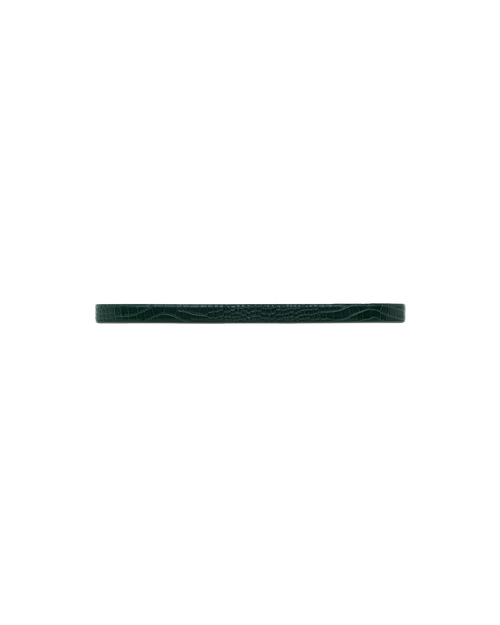 CROCO BELT DARK GREEN