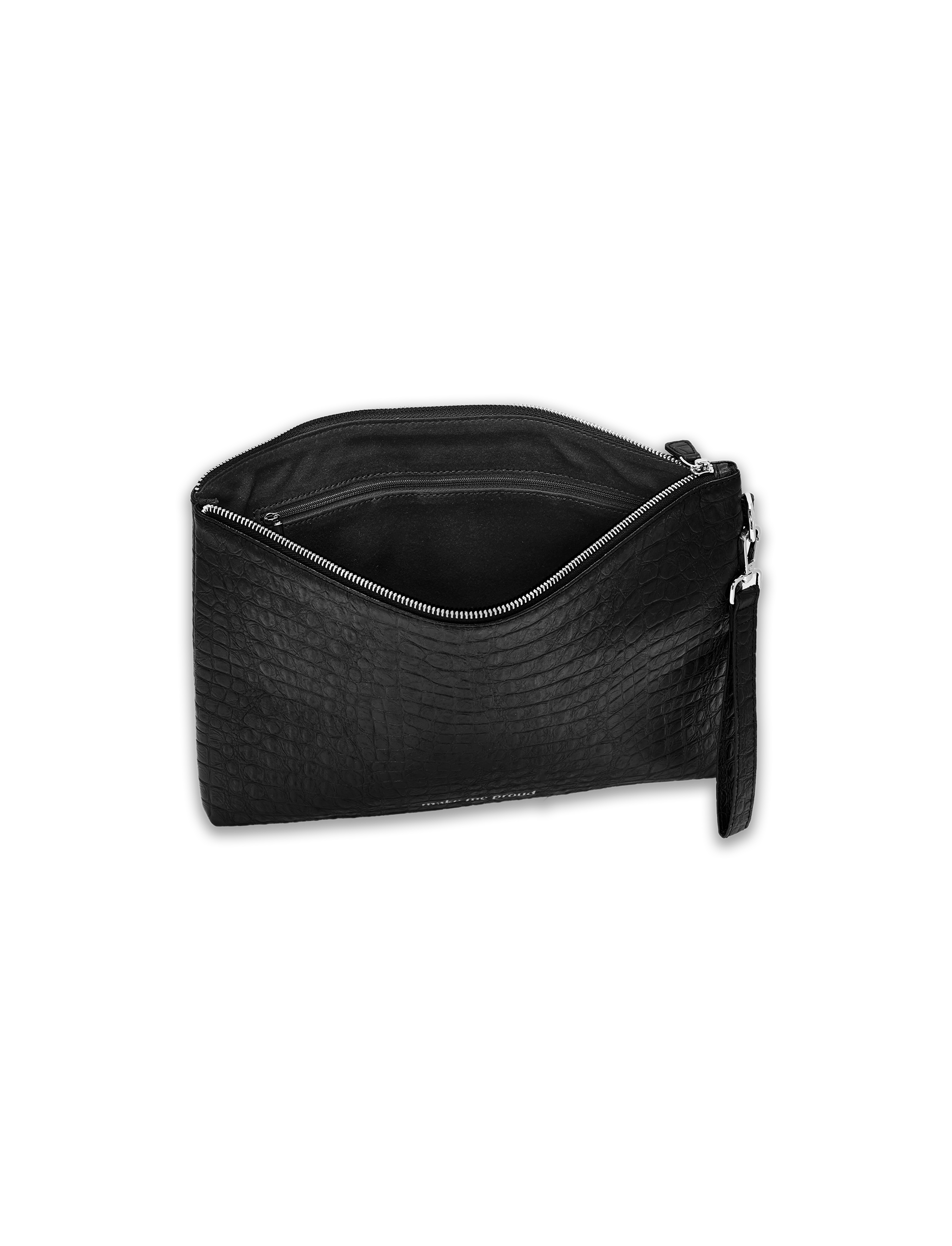 NOIR CROC POUCH