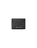 NOIR CROC CARDHOLDER