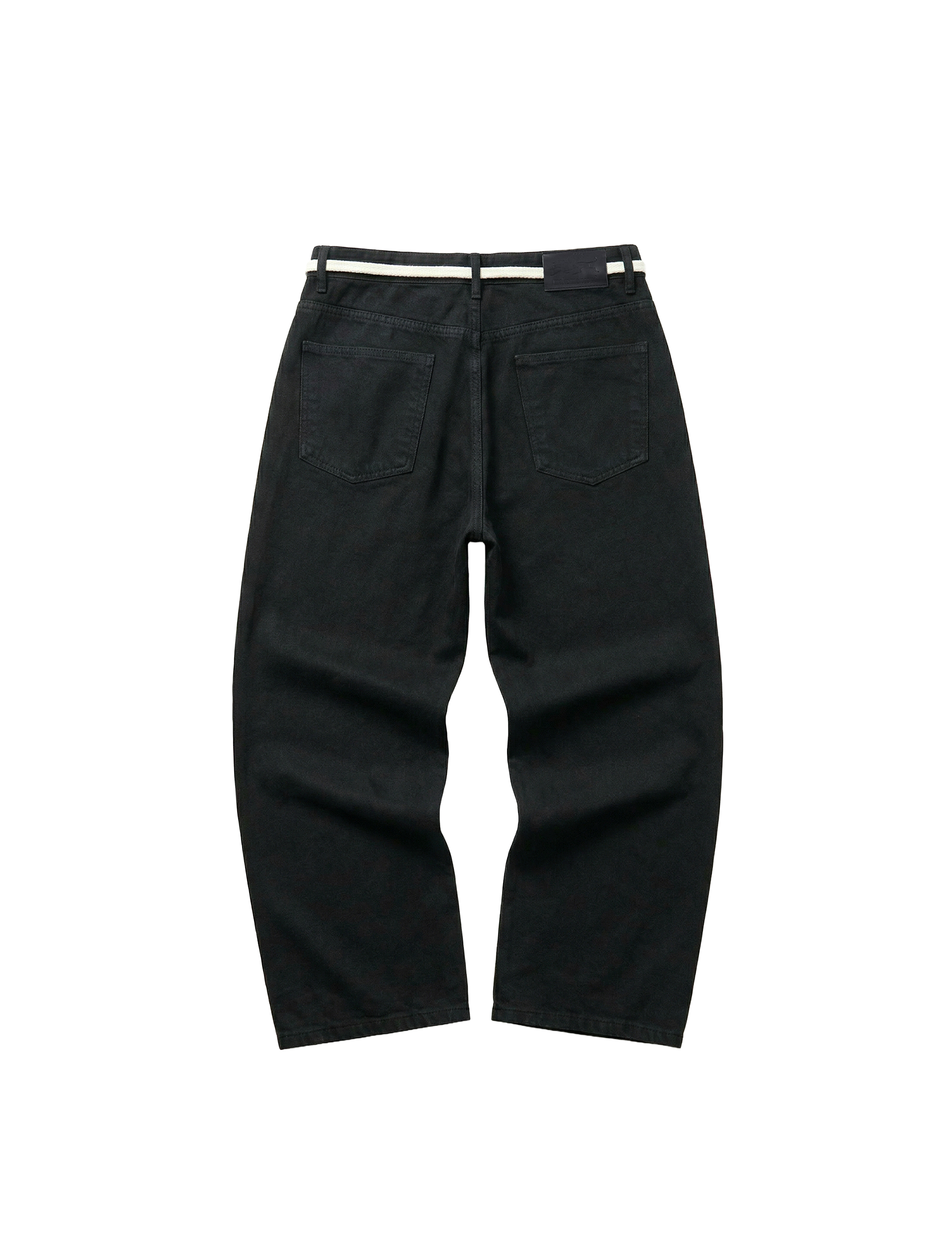 BLACK WAXED DENIM