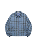 QUILTED FLANNEL OVERSHIRT BLUE