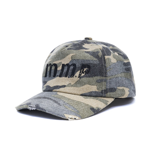 DISTRESSED CAMO CAP