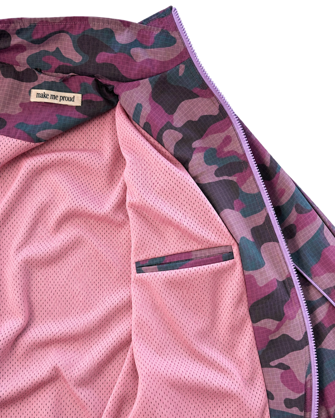 PURPLE CAMO RIPSTOP TRAINJACKET