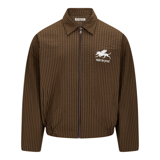 BROWN CHECK JACKET