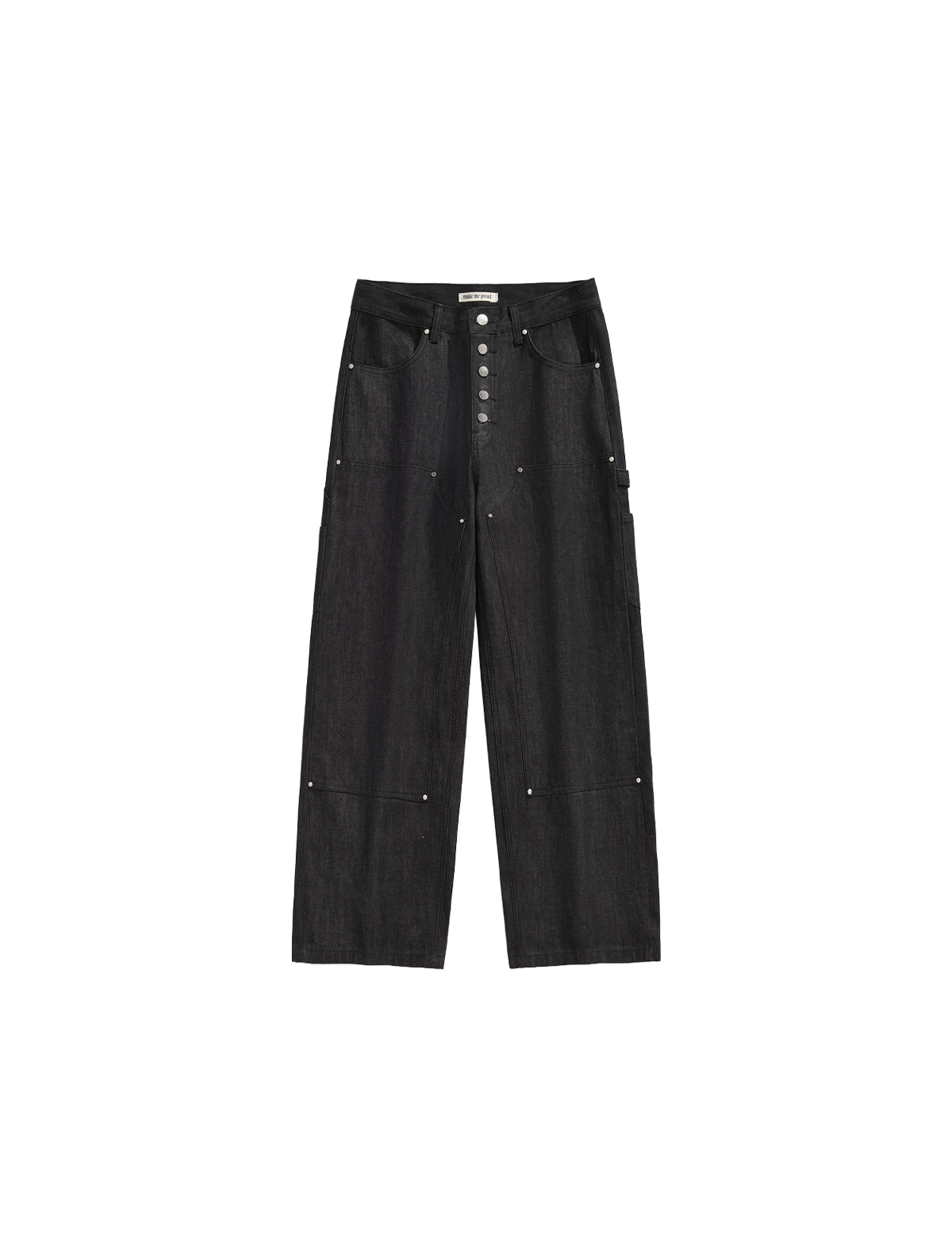 RAW DENIM DOUBLE KNEE CARPENTER