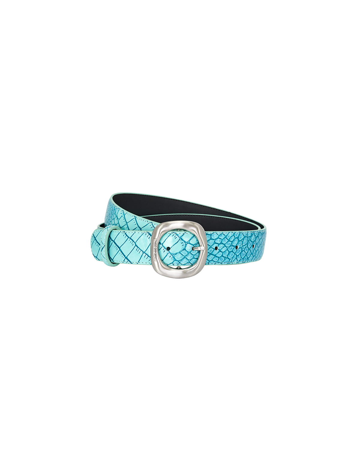 TURQOISE CROC BELT