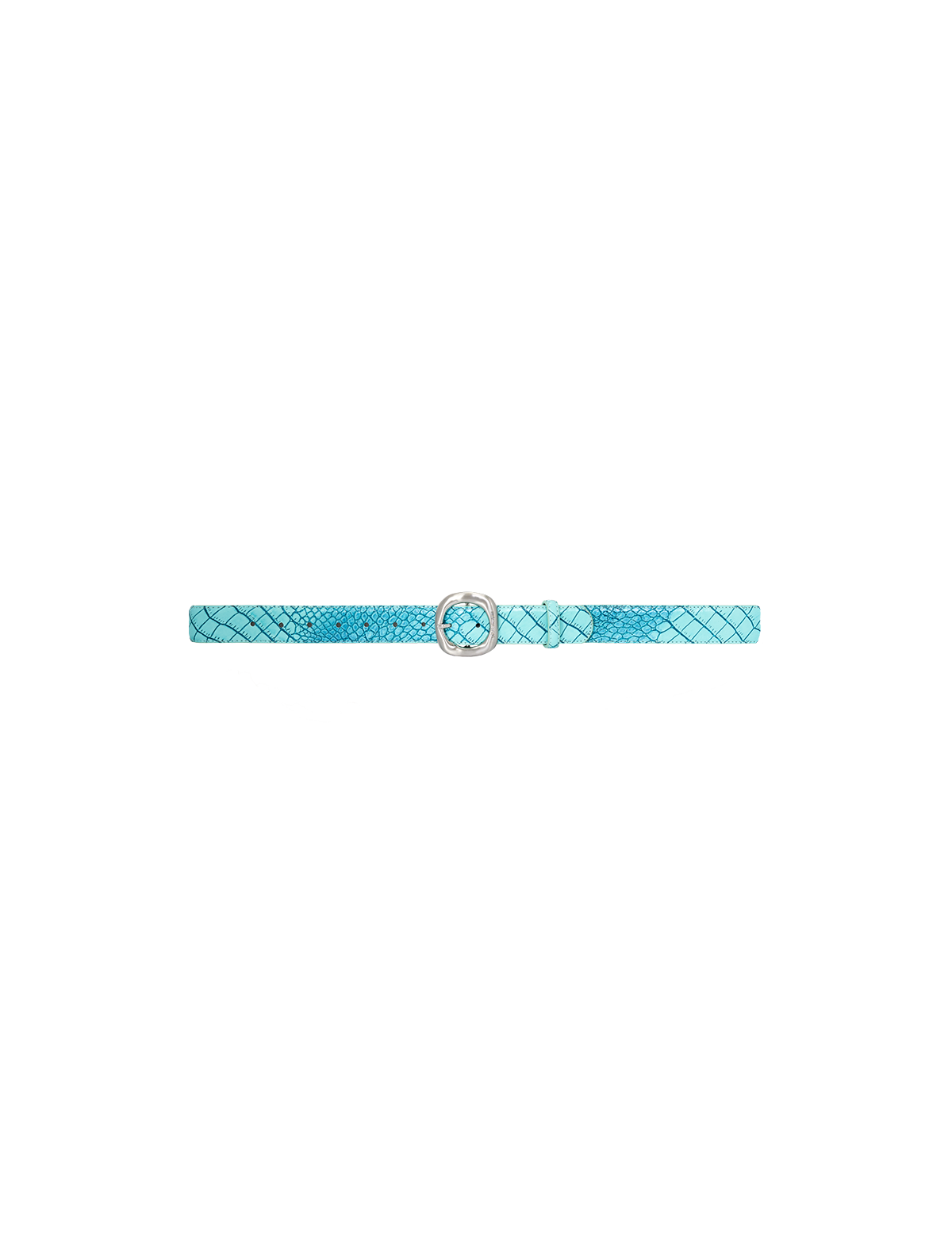 TURQOISE CROC BELT