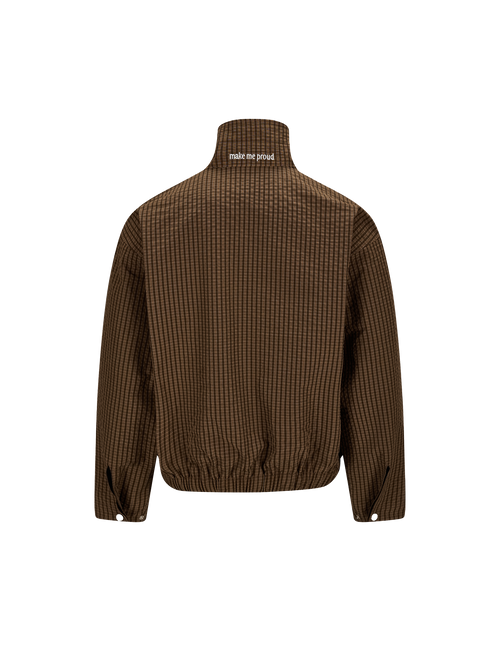 BROWN CHECK JACKET