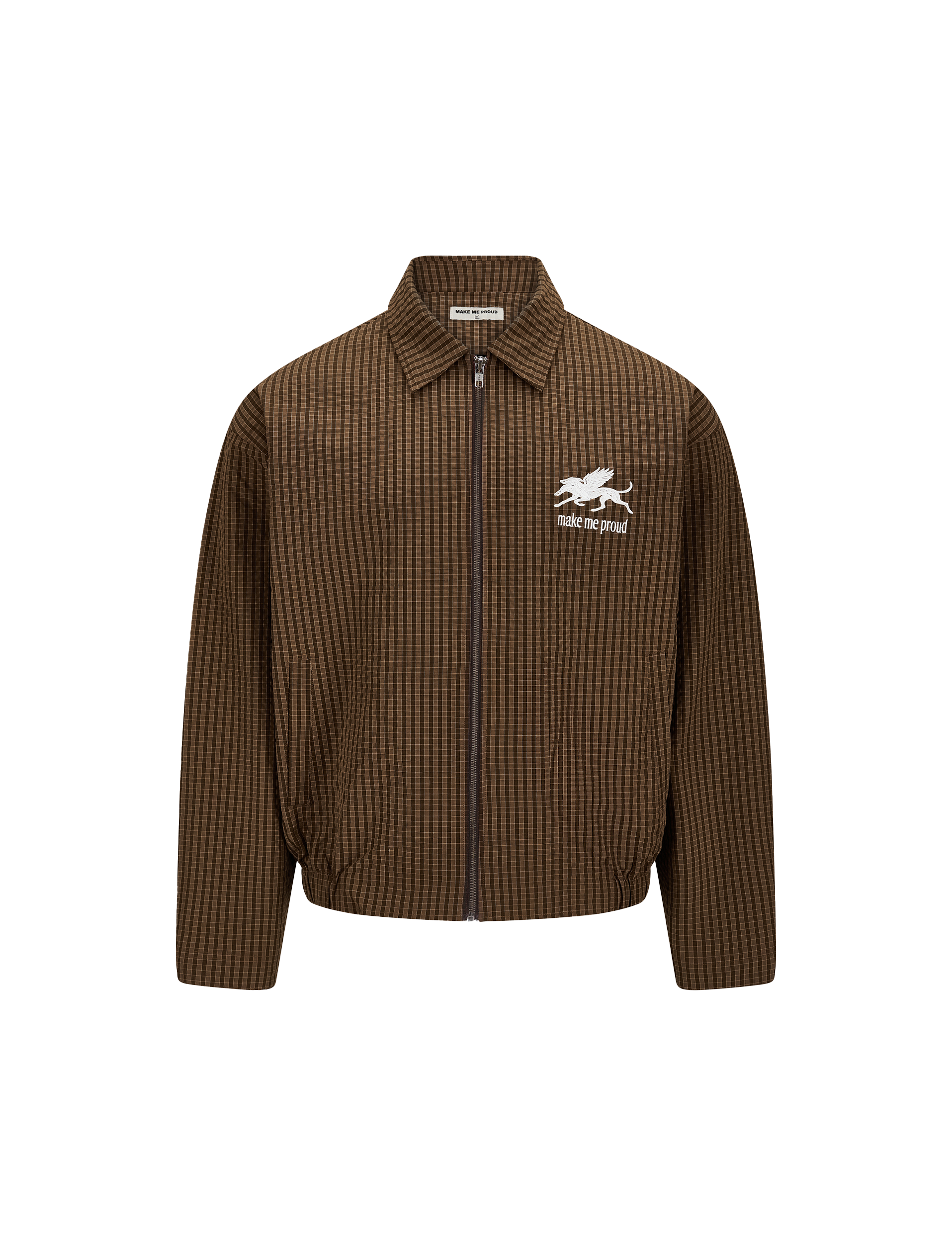 BROWN CHECK JACKET
